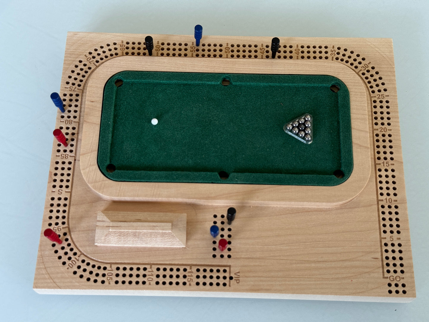 Maple Pool / Billiards Table Cribscape
