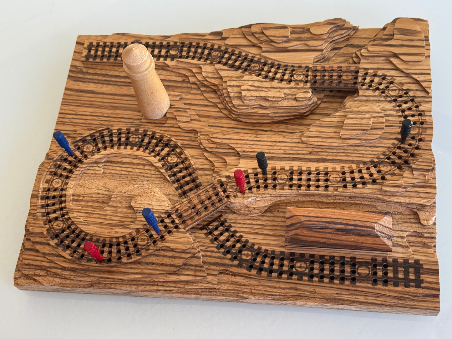 Zebrawood 'From the Mountains to the Coast' Railroad Cribscape
