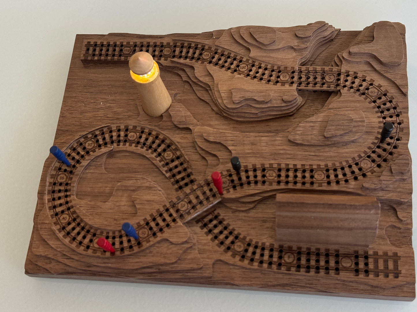 Walnut 'From the Mountains to the Coast' Railroad Cribscape