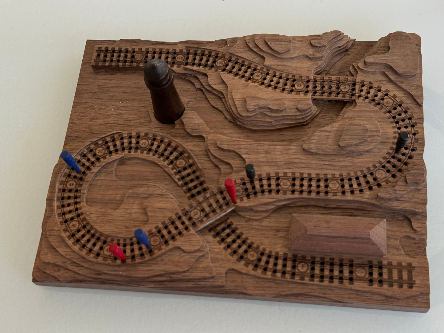 Walnut 'From the Mountains to the Coast' Railroad Cribscape