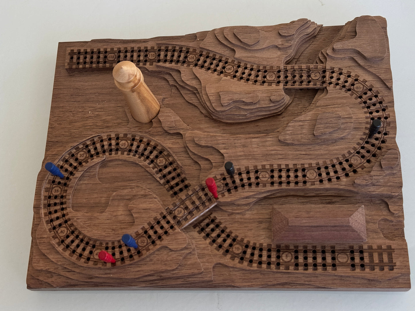 Walnut 'From the Mountains to the Coast' Railroad Cribscape