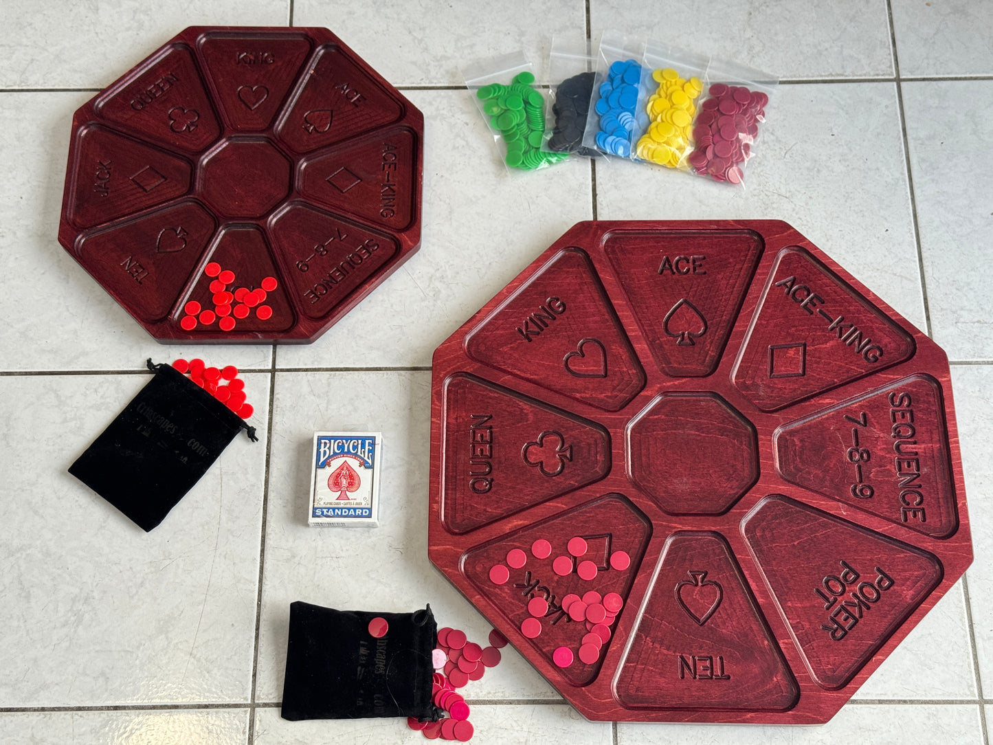 Rummoli Board - 20" carved Baltic Birch