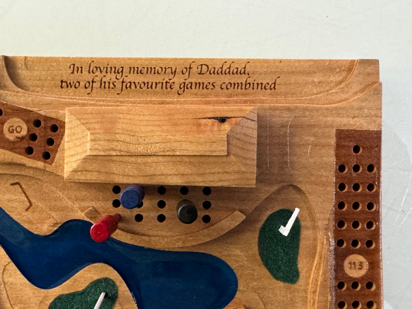 Board Text Engraving Golf (or other)