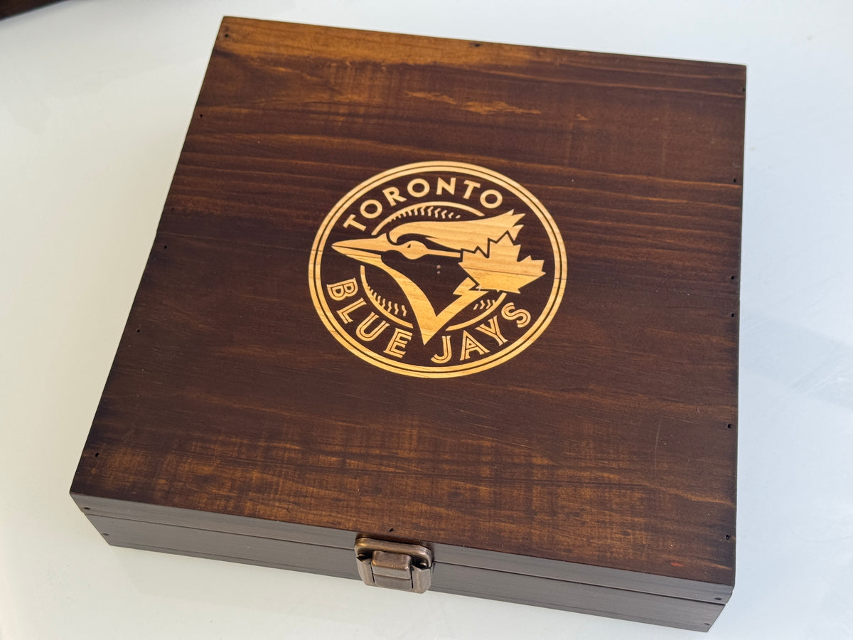 Custom Logo Engraving on Baseball Box