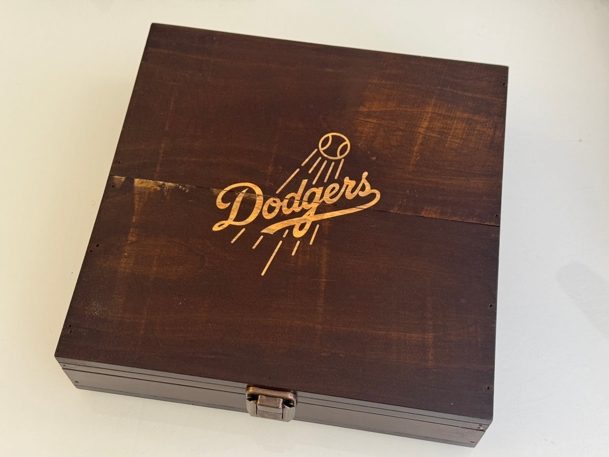 Custom Logo Engraving on Baseball Box