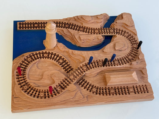 Special Cherry 'From the Mountains to the Coast' Railroad Cribscape