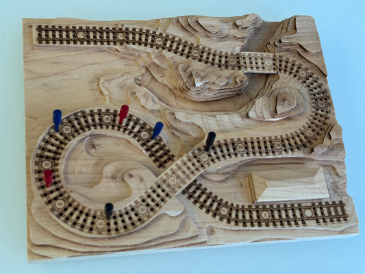 Special Maple 'From the Mountains to the Coast' Railroad Cribscape