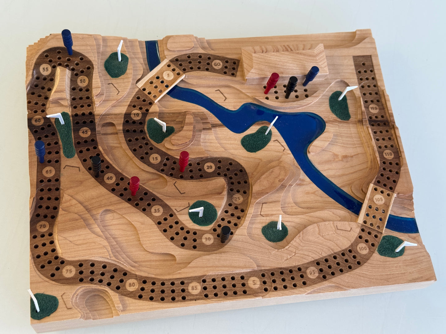 Special Maple 'The Back Nine' Golf Cribscape