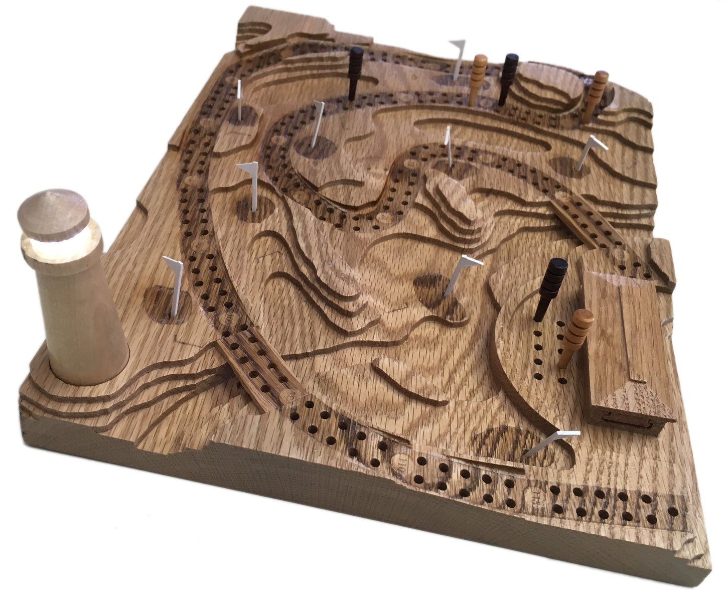 Add a Wooden Lighthouse to A Golf Cribbage Board