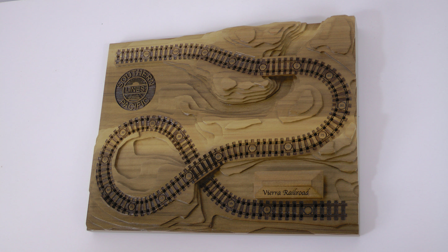 Roof Text Engraving Railroad (or other boards)