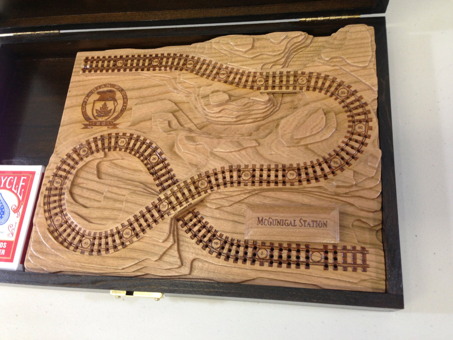 Roof Text Engraving Railroad (or other boards)
