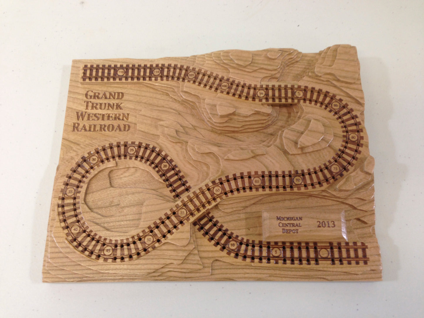 Roof Text Engraving Railroad (or other boards)
