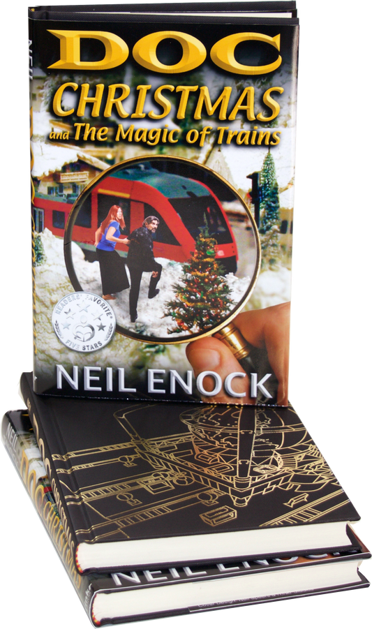 Doc Christmas and the Magic of Trains - The New Holiday Classic!!       (Free shipping if ordered with a Cribbage Board order!)