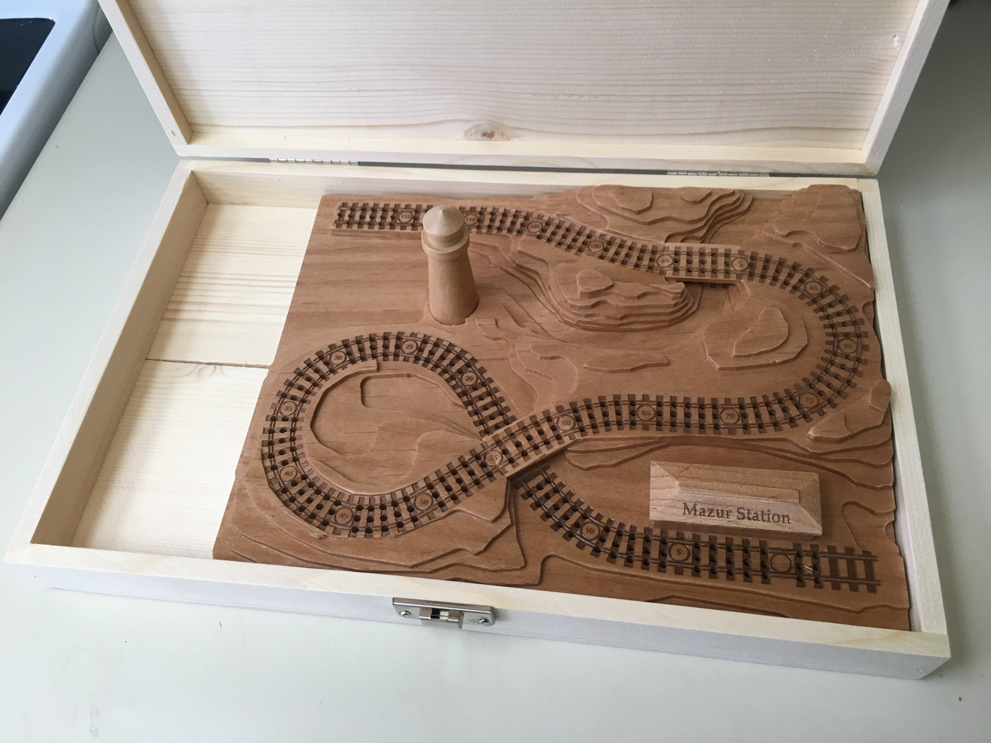 Roof Text Engraving Railroad (or other boards)