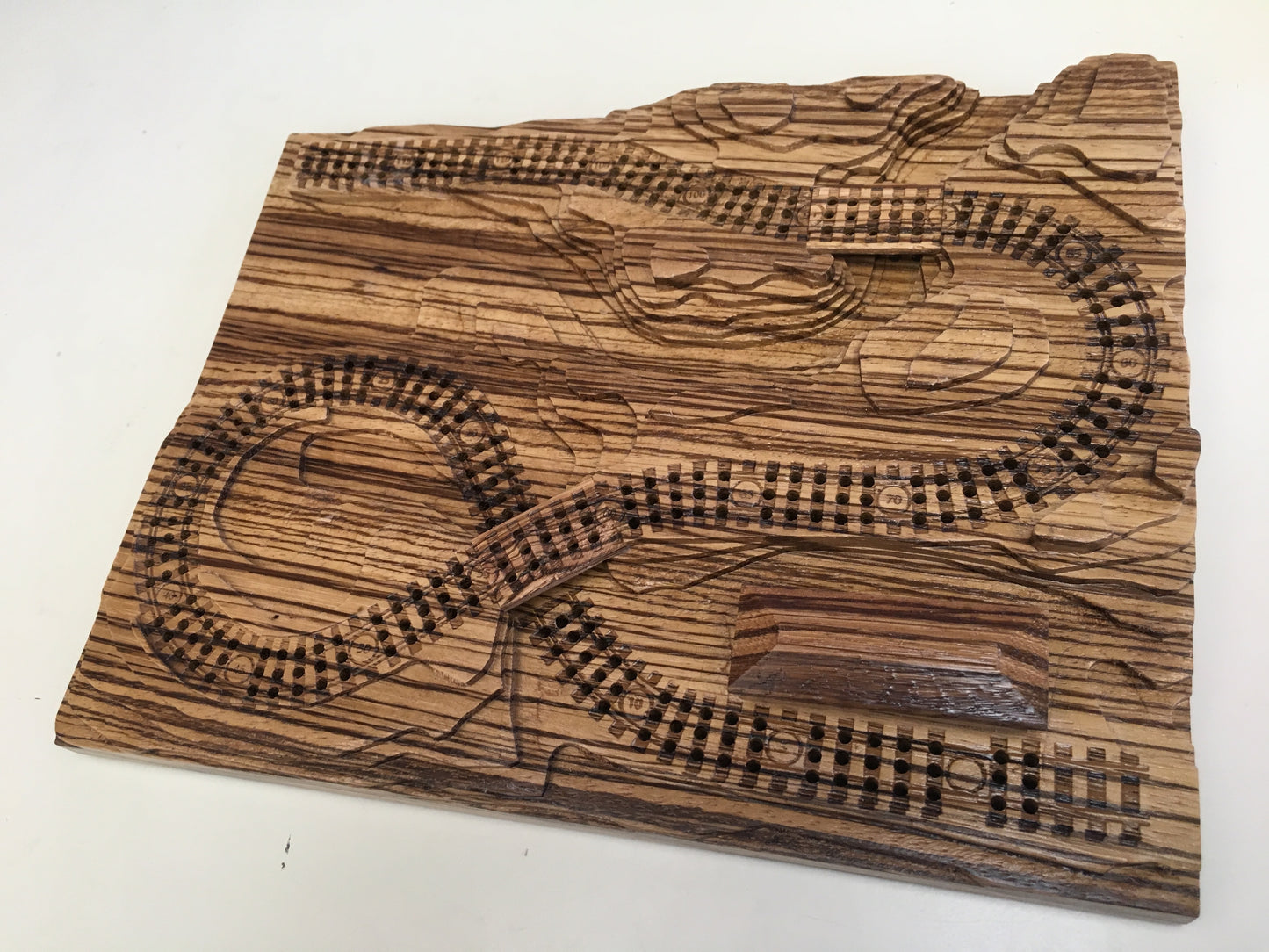 Zebrawood 'From the Mountains to the Coast' Railroad Cribscape