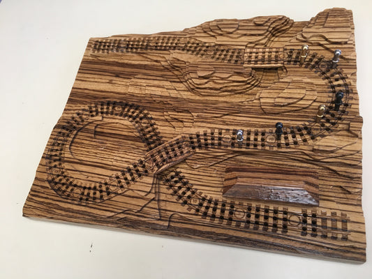 Zebrawood 'From the Mountains to the Coast' Railroad Cribscape