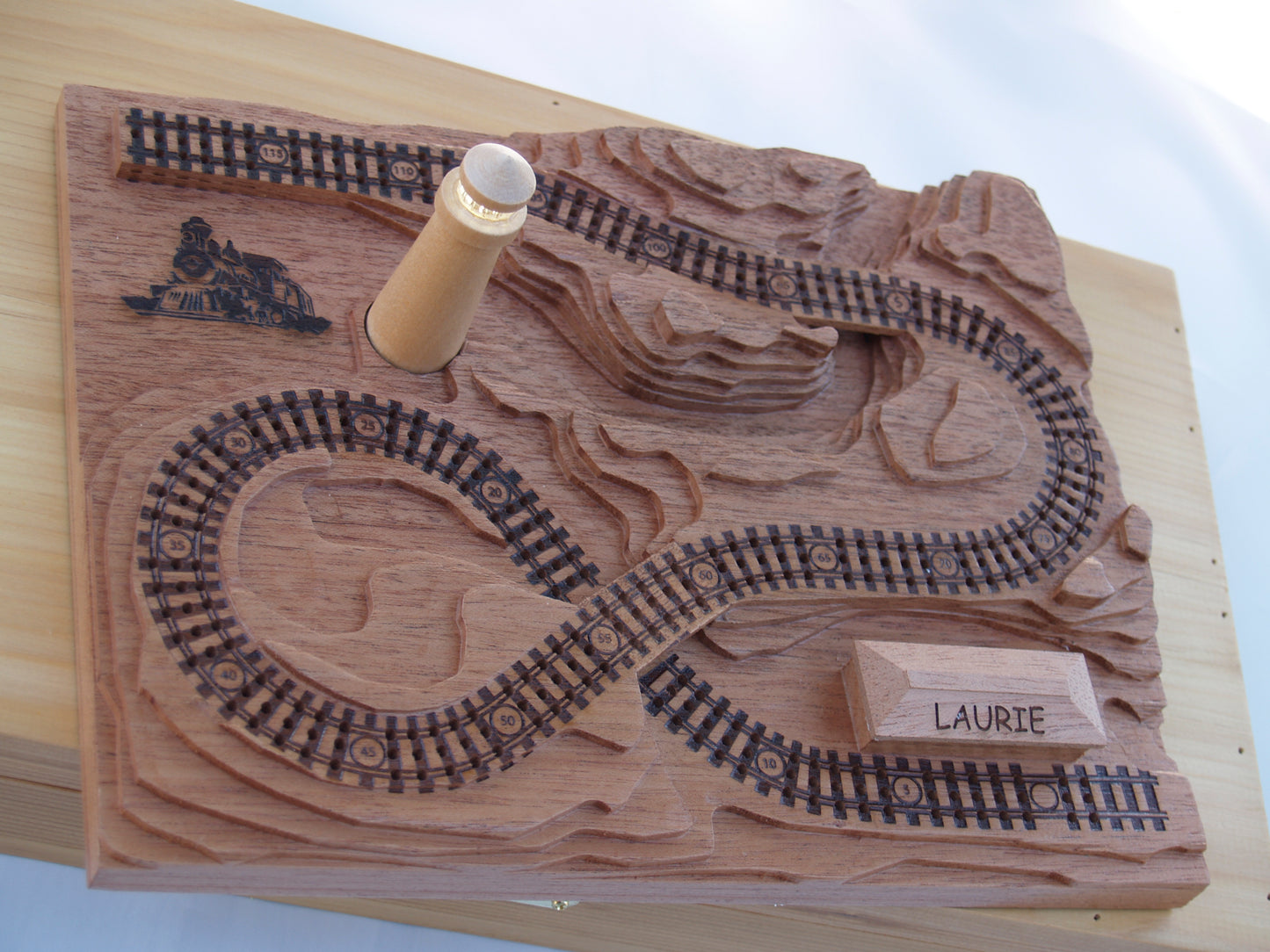 Roof Text Engraving Railroad (or other boards)